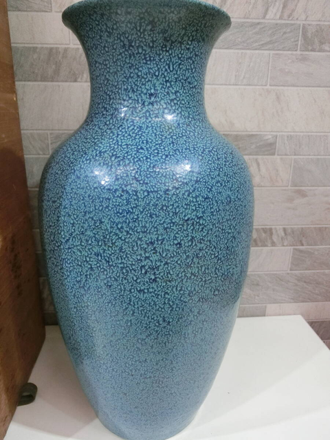 古玩陶瓷爐鈞釉撇口瓶真品鑒賞圖