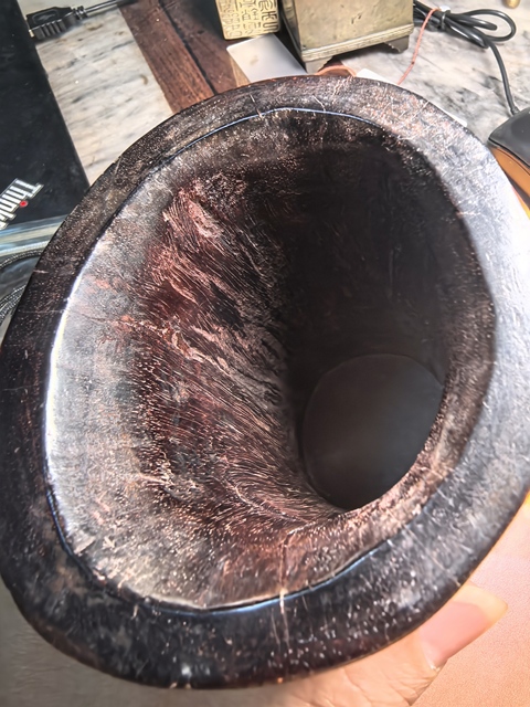 古玩雜項創匯·紫檀雕松梅紋筆筒 真品鑒賞圖