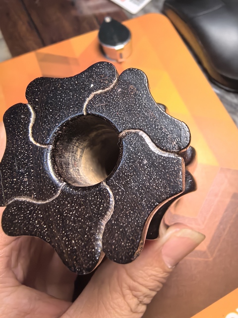 古玩雜項創(chuàng)匯·紫檀香插 真品鑒賞圖