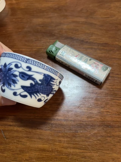 古玩陶瓷鳳紋青花杯拍賣，當前價格8680元