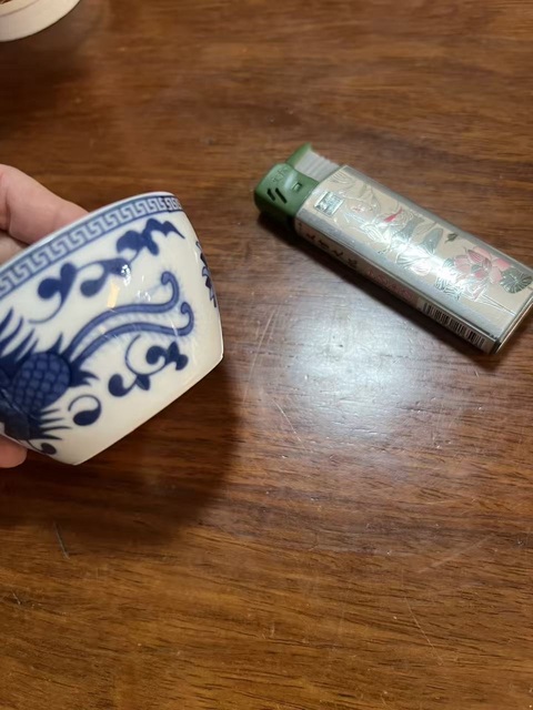 古玩陶瓷鳳紋青花杯拍賣，當前價格8680元