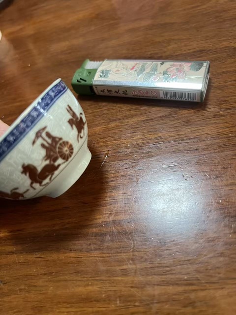 古玩陶瓷車馬行杯真品鑒賞圖