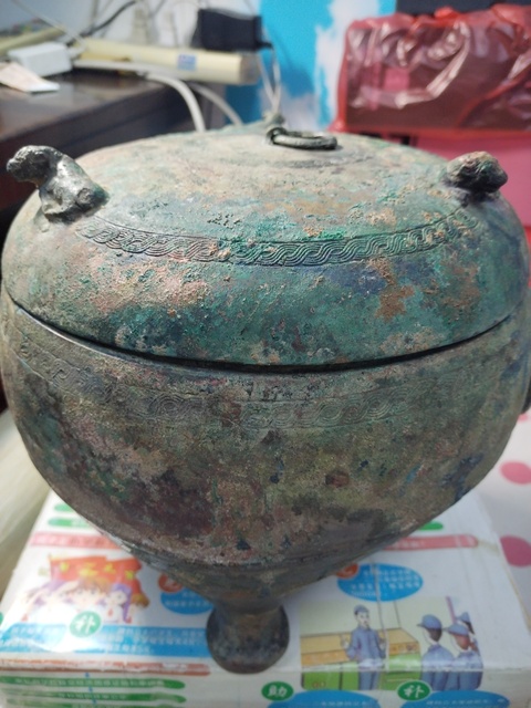 古玩銅器墩鼎真品鑒賞圖