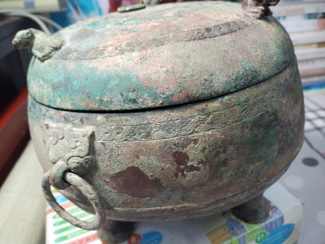 古玩銅器墩鼎真品鑒賞圖