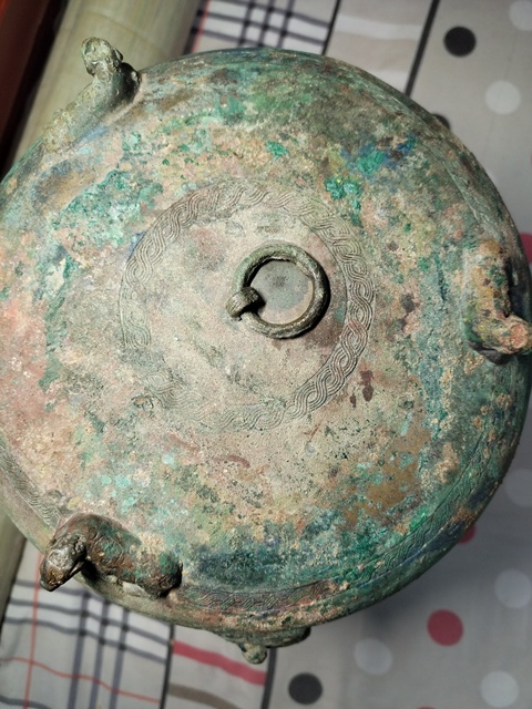 古玩銅器墩鼎真品鑒賞圖