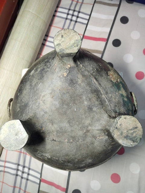 古玩銅器墩鼎真品鑒賞圖