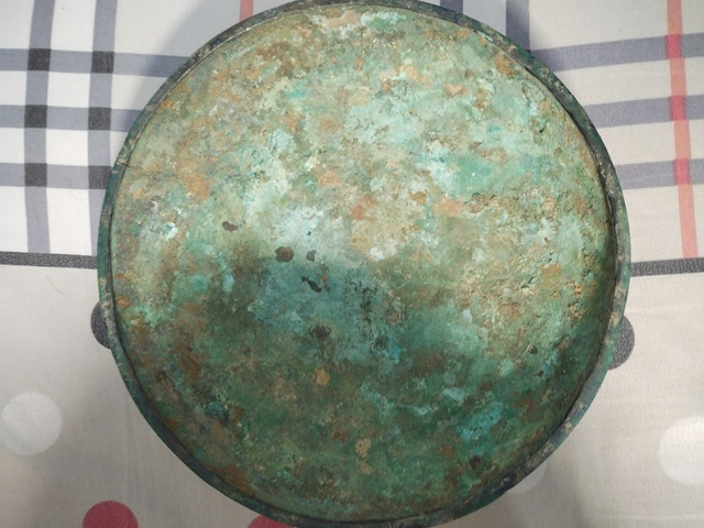 古玩銅器墩鼎真品鑒賞圖