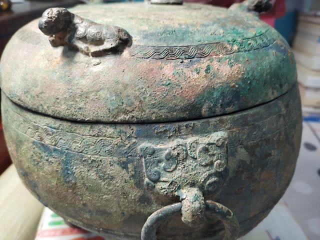 古玩銅器墩鼎真品鑒賞圖