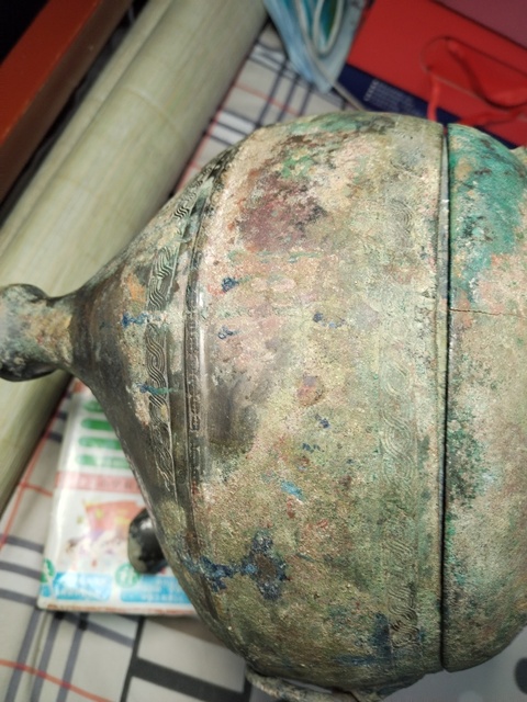 古玩銅器墩鼎真品鑒賞圖