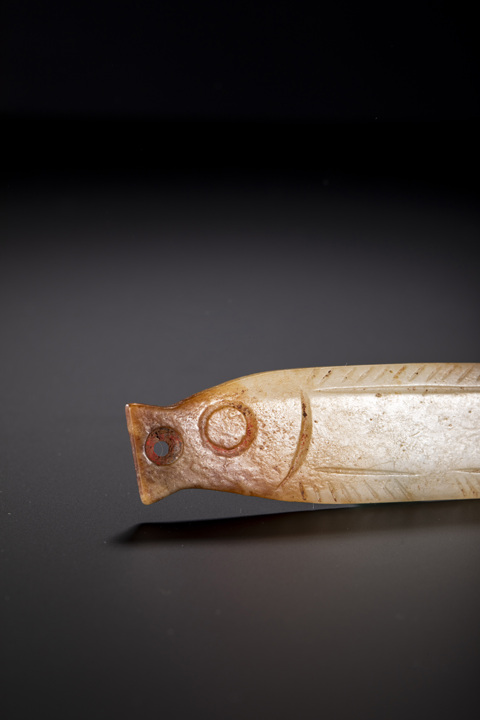 古玩玉器做舊仿西周“玉魚”真品鑒賞圖