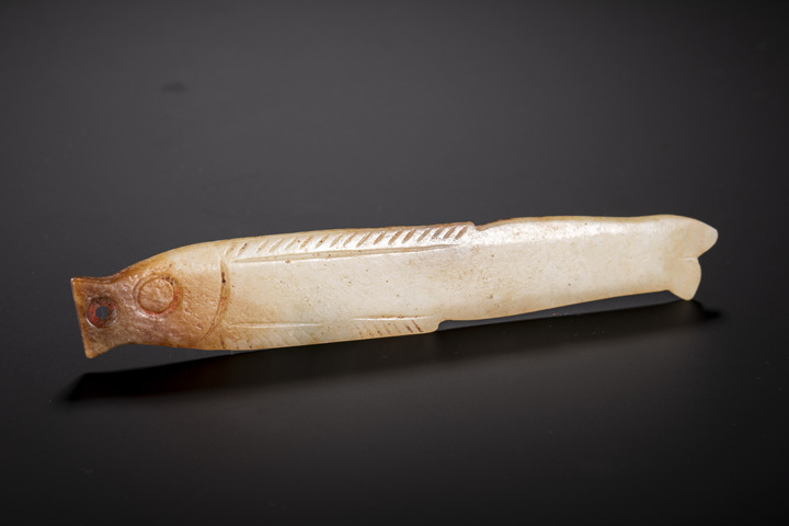 古玩玉器做舊仿西周“玉魚”真品鑒賞圖