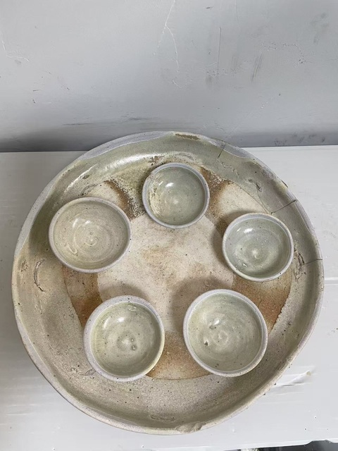 古玩陶瓷隋唐·青白釉杯碟套真品鑒賞圖