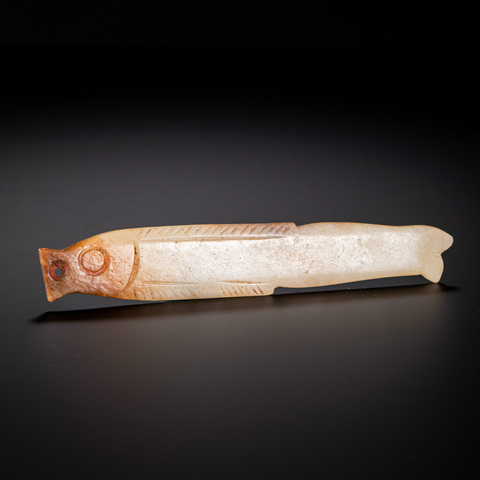 古玩玉器仿古玉魚形件真品鑒賞圖