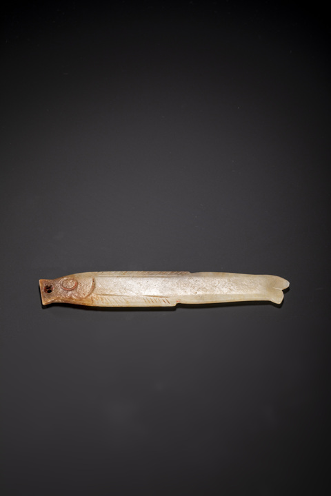 古玩玉器仿古玉魚形件真品鑒賞圖