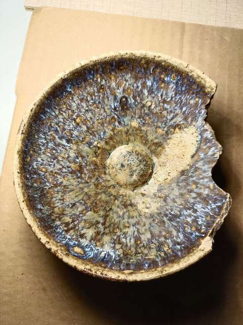 古玩陶瓷吉州窯窯變釉茶盞真品鑒賞圖