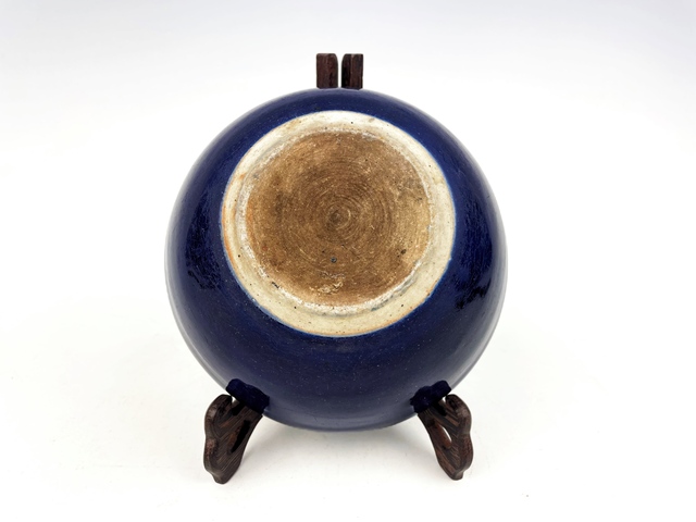 古玩陶瓷清中晚期·霽藍釉爐真品鑒賞圖
