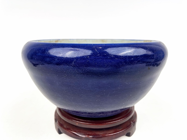 古玩陶瓷清中晚期·霽藍釉爐真品鑒賞圖