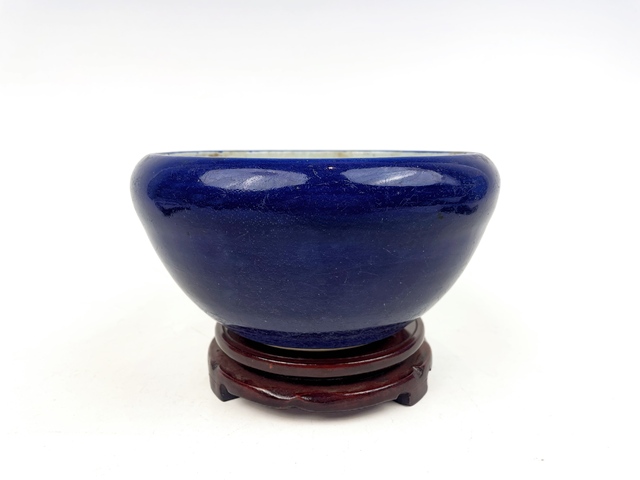 古玩陶瓷清中晚期·霽藍釉爐真品鑒賞圖