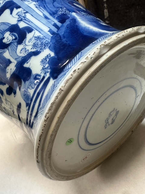 古玩陶瓷青花百子圖將軍罐真品鑒賞圖