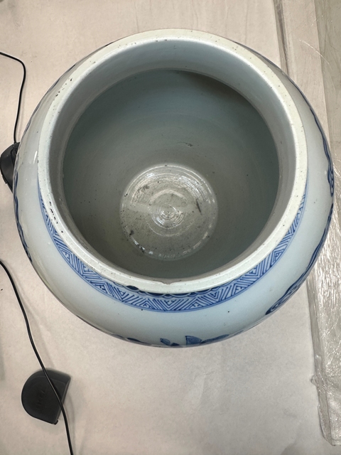 古玩陶瓷青花百子圖將軍罐真品鑒賞圖