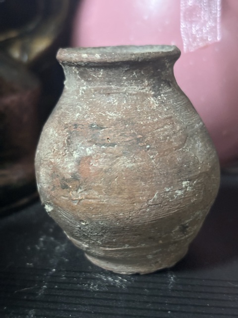 古玩陶瓷館藏級唐代紅陶玉壺春瓶拍賣，當前價格298元