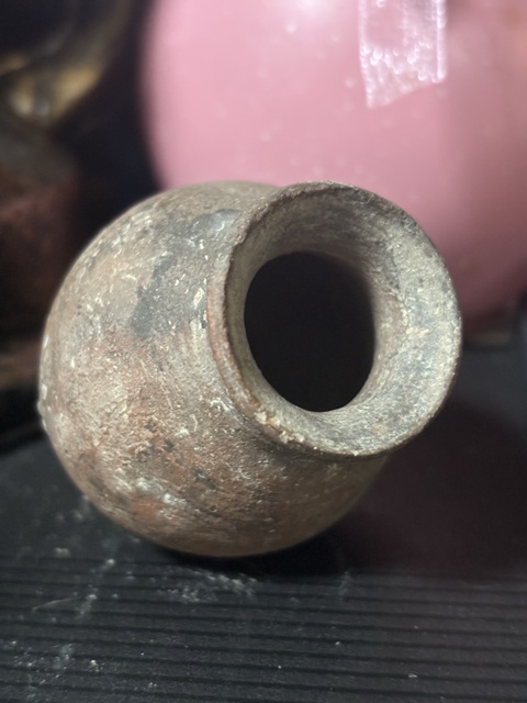 古玩陶瓷館藏級唐代紅陶玉壺春瓶拍賣，當前價格298元