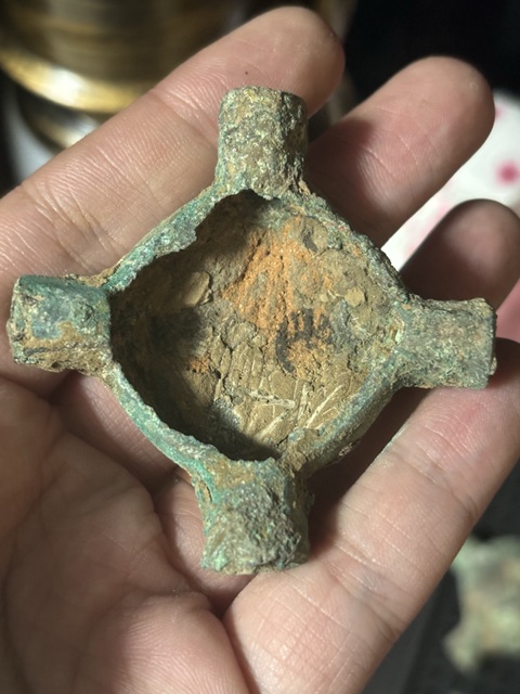 古玩銅器西周·風火輪紋節約真品鑒賞圖