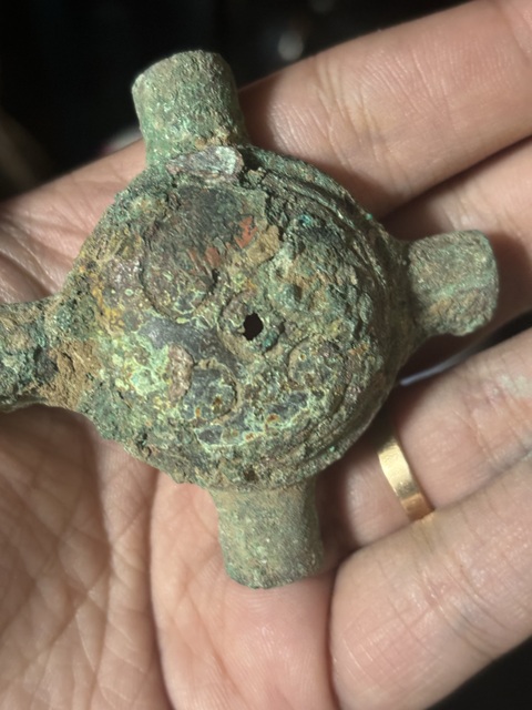 古玩銅器西周·風火輪節約真品鑒賞圖