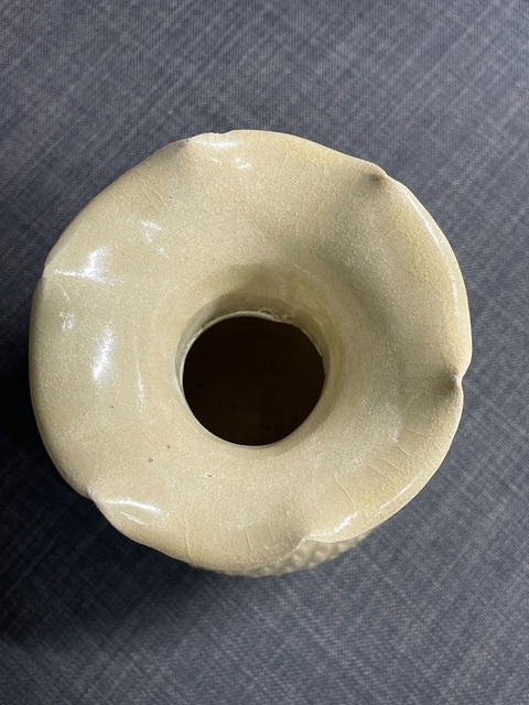 古玩陶瓷宋青白釉花口瓶真品鑒賞圖