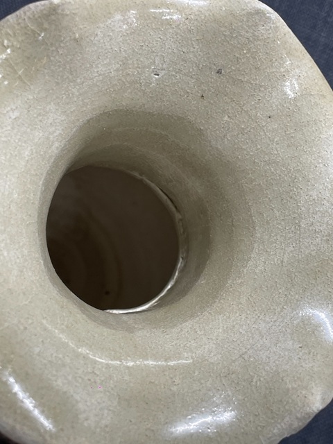 古玩陶瓷宋青白釉花口瓶真品鑒賞圖