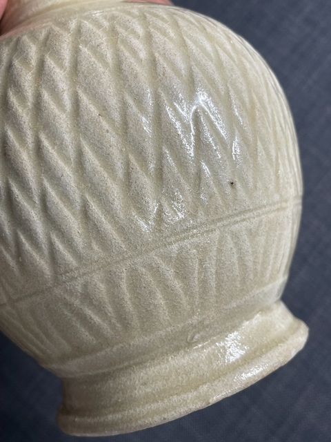 古玩陶瓷宋青白釉花口瓶真品鑒賞圖