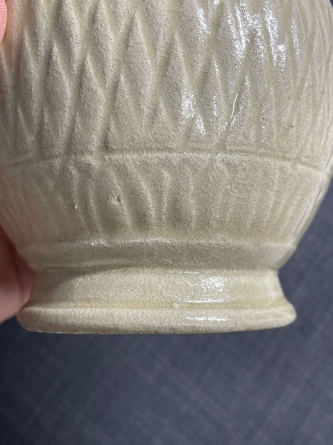 古玩陶瓷宋青白釉花口瓶真品鑒賞圖