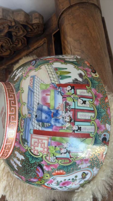 古玩陶瓷廣彩碗真品鑒賞圖