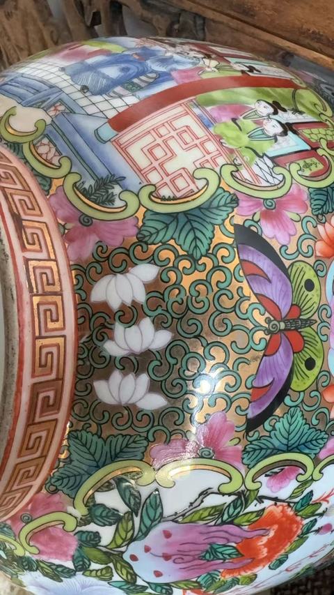 古玩陶瓷廣彩碗真品鑒賞圖