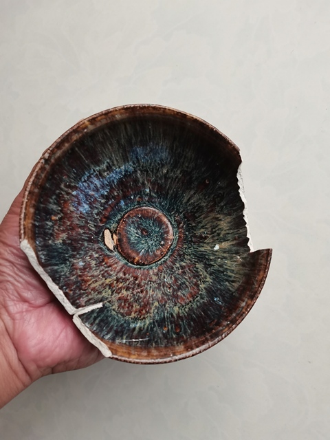 古玩陶瓷吉州窯窯變釉茶盞拍賣，當(dāng)前價(jià)格0元