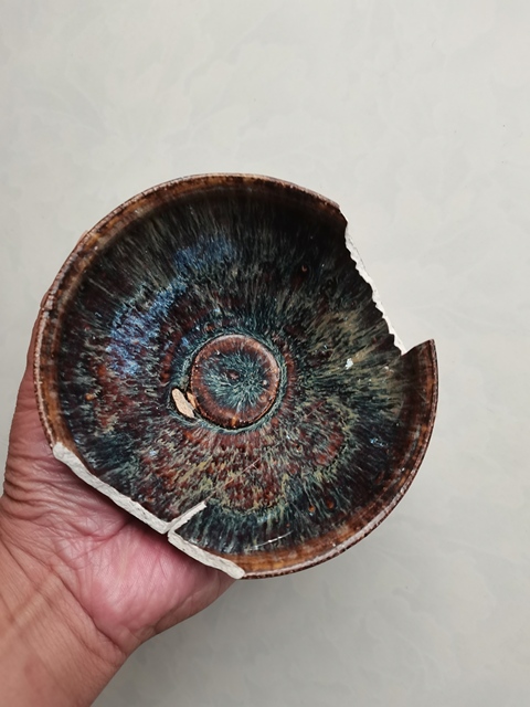 古玩陶瓷吉州窯窯變釉茶盞拍賣，當(dāng)前價(jià)格0元