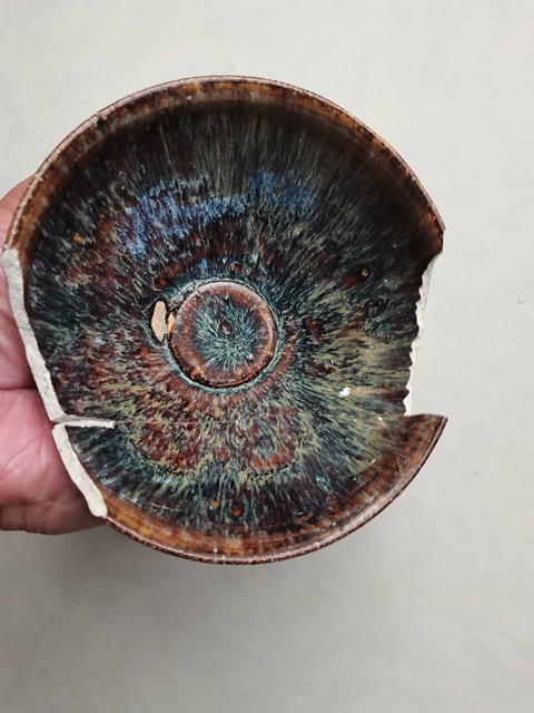 古玩陶瓷吉州窯窯變釉茶盞拍賣，當(dāng)前價(jià)格0元