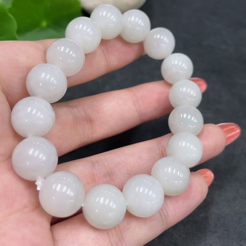 古玩玉器和田玉珠串真品鑒賞圖