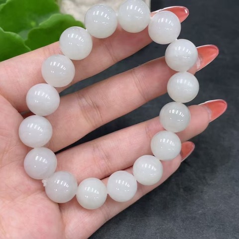 古玩玉器和田玉珠串真品鑒賞圖