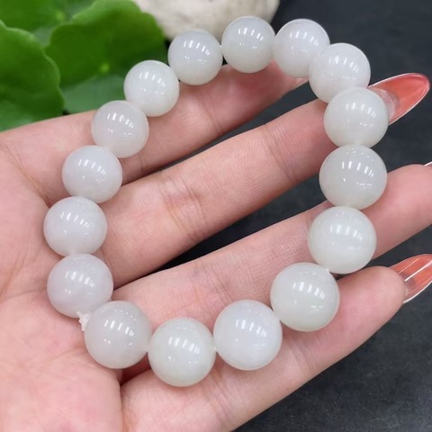 古玩玉器和田玉珠串真品鑒賞圖