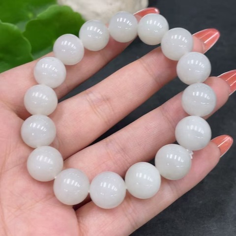 古玩玉器和田玉珠串真品鑒賞圖