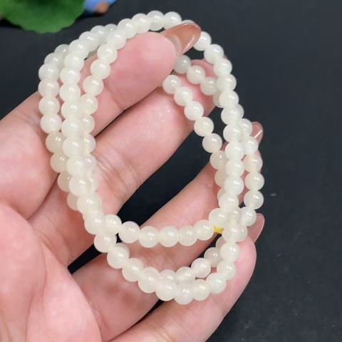 古玩玉器當代·和田玉珠串 真品鑒賞圖