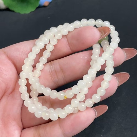古玩玉器當代·和田玉珠串 真品鑒賞圖