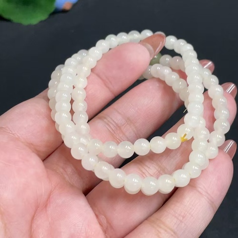 古玩玉器當代·和田玉珠串 真品鑒賞圖