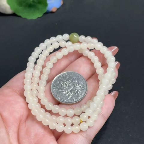 古玩玉器當代·和田玉珠串 真品鑒賞圖