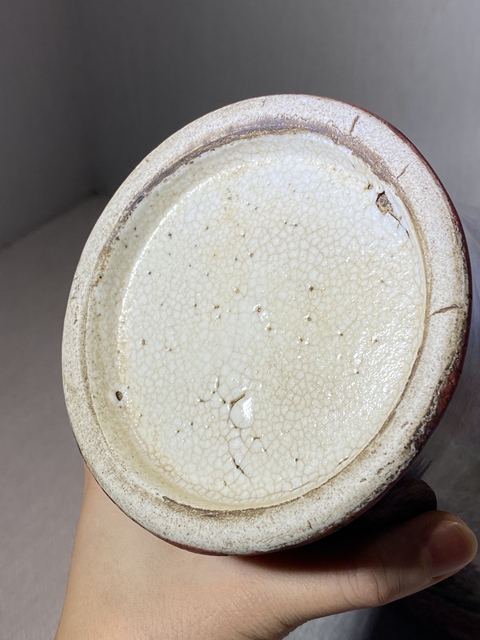 古玩陶瓷窯變釉梅瓶真品鑒賞圖