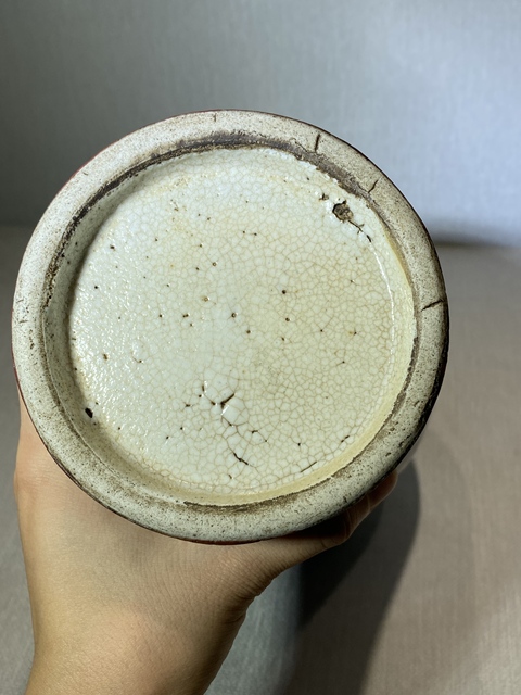 古玩陶瓷窯變釉梅瓶真品鑒賞圖