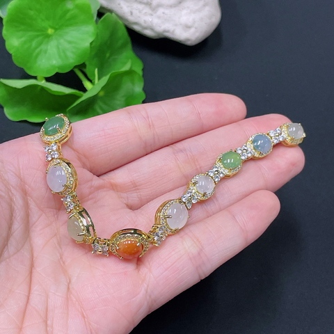 古玩玉器天然翡翠鑲嵌件真品鑒賞圖