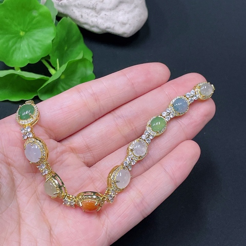 古玩玉器天然翡翠鑲嵌件真品鑒賞圖