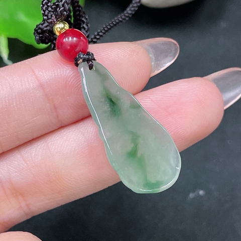 古玩玉器天然翡翠掛件真品鑒賞圖